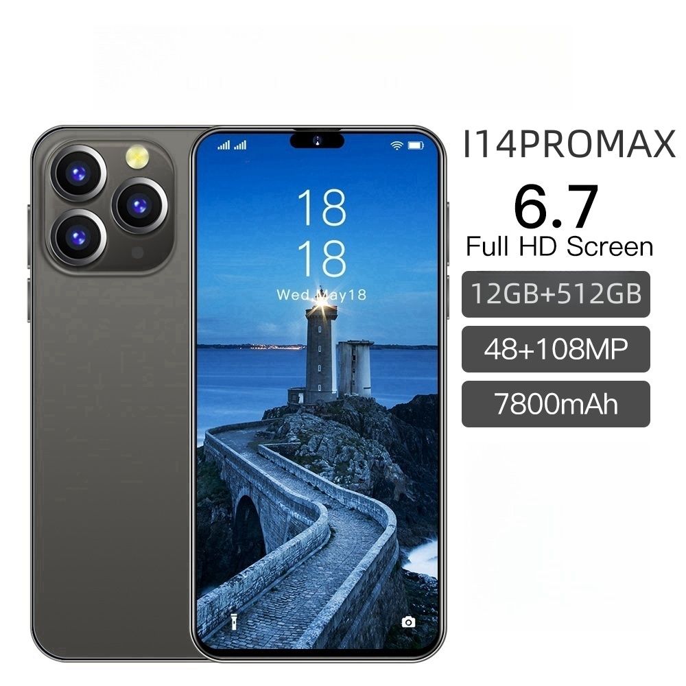 СмартфонI14Promax+FBEU12/512ГБ,черный