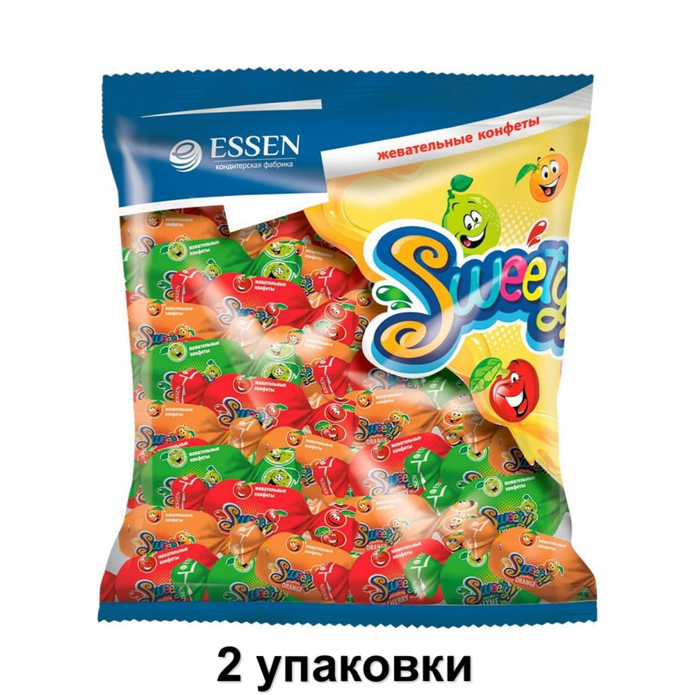 Essen /Набор жевательных конфет Sweety, 500 г, 2 уп