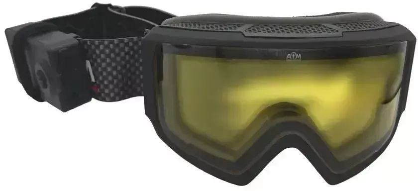 Очки снегоходные с магнитной линзой и подогревом AiM (PRO) 190-100 Accu Heated Goggles Black Matt