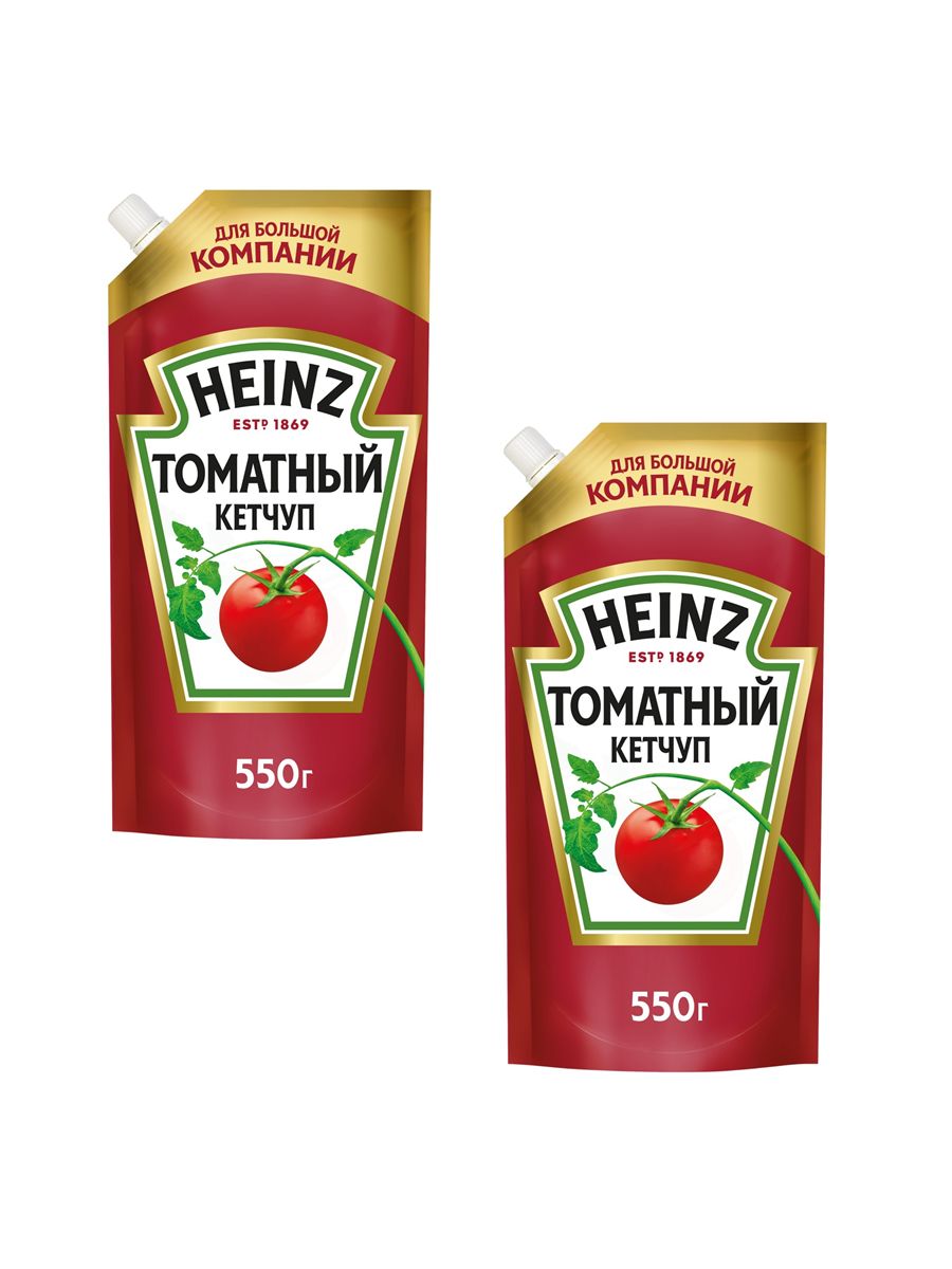 Кетчуп Heinz томатный, 550 г х 2шт