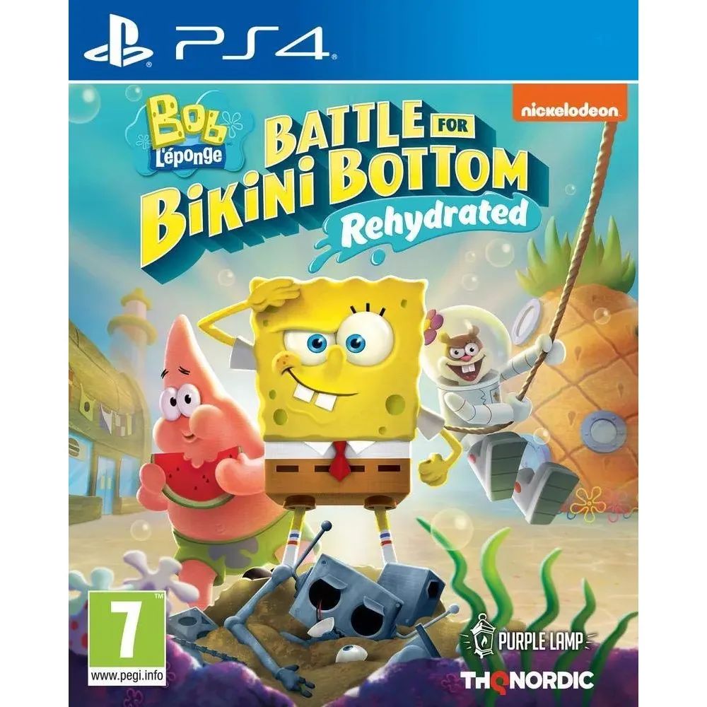 Игра SpongeBob SquarePants: Battle for Bikini Bottom - Rehydrated PS4 (PlayStation 4, Русские субтитры)