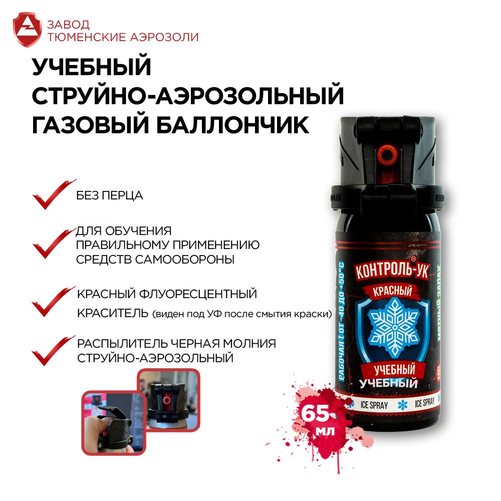 Учебный газовый баллончик струйно-аэрозольный 65 мл купить на OZON по низкой цене (1574119428)