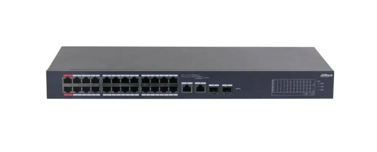 Коммутатор Dahua DH-CS4226-24ET-240 24x100Мбит/с 2x1Гбит/с 2xКомбо(1000BASE-T/SFP) управляемый