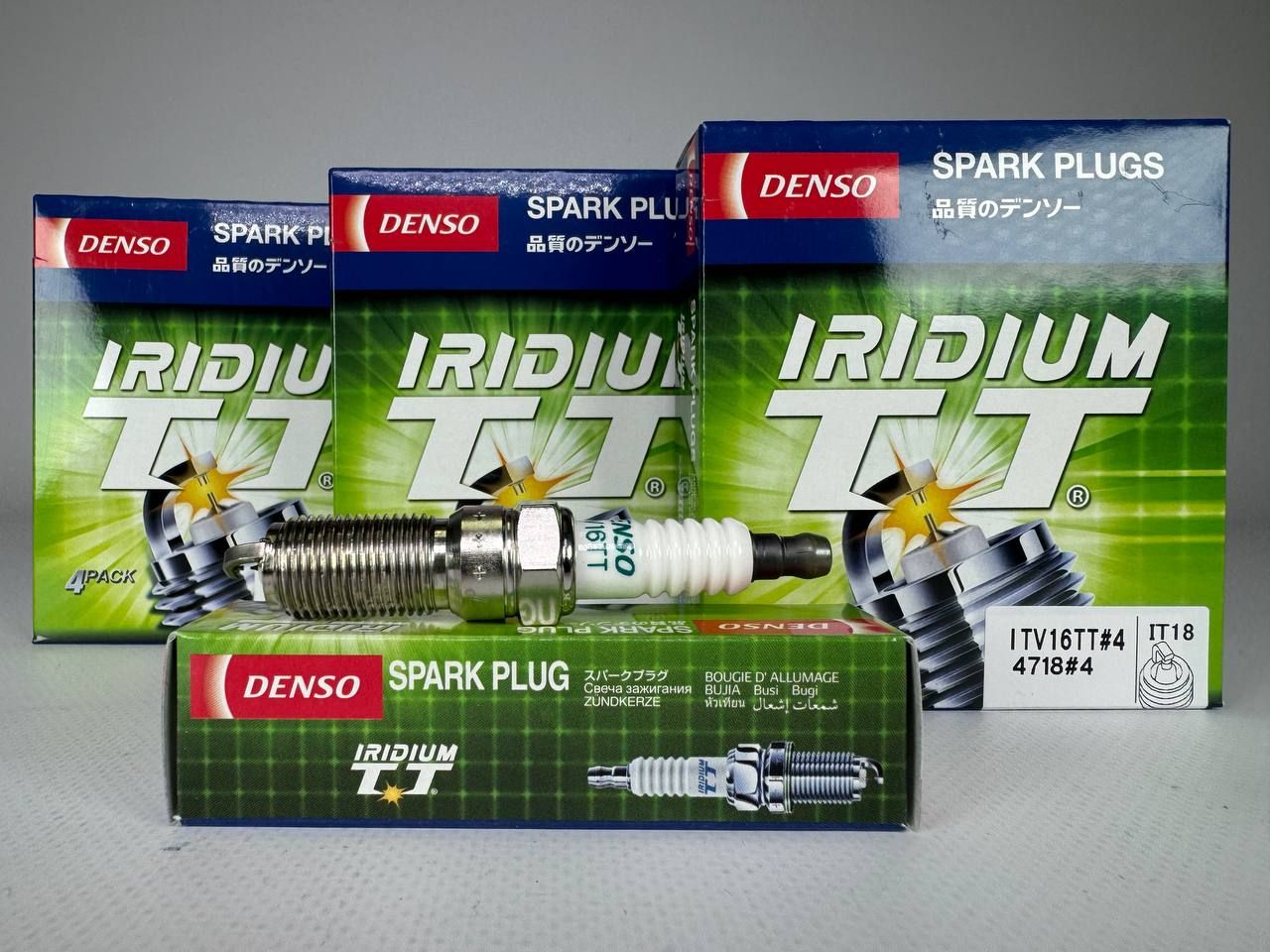 DENSO Комплект свечей зажигания арт. ITV16TT 4718 IRIDIUM, 4 шт. 