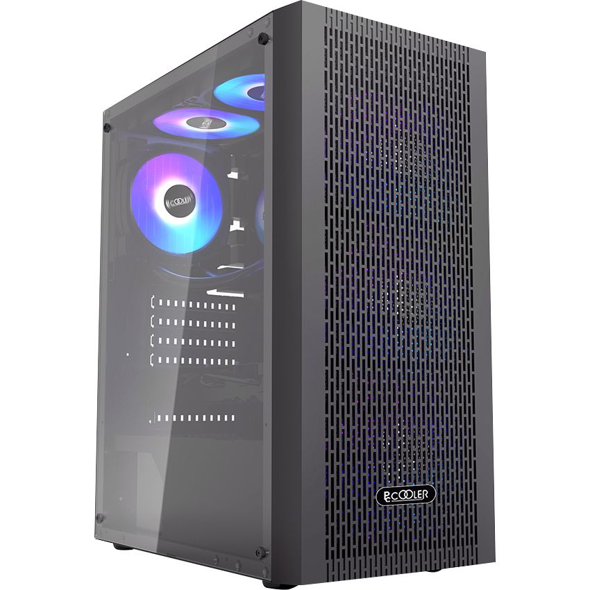 КорпускомпьютерныйPCCOOLERMA100MESHBK(C3-A510BKP3-GL),ATX,безблокапитания,черный