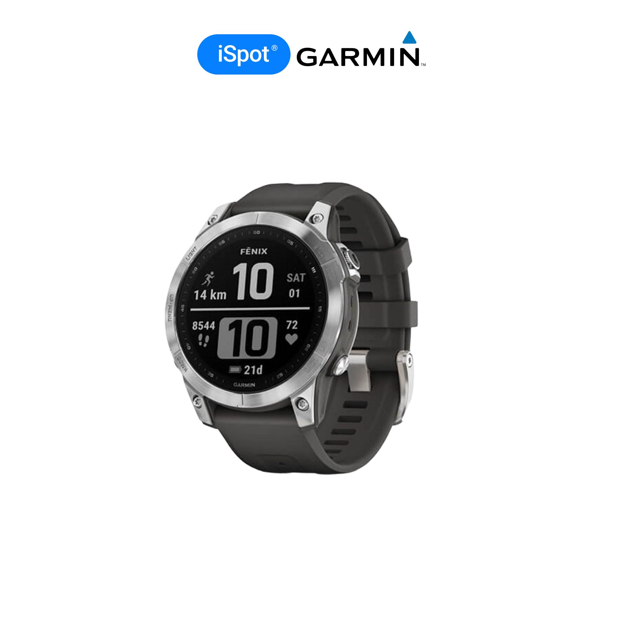 GarminУмныечасыFenix7,47mm,серебристый