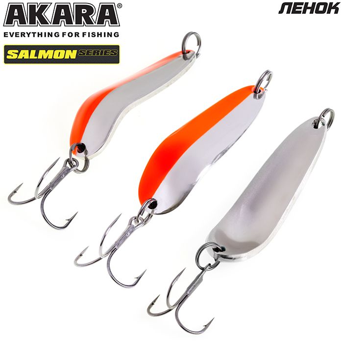 Блесна колеб. Akara Salmon Ленок 63 мм 15 гр. 15-NI