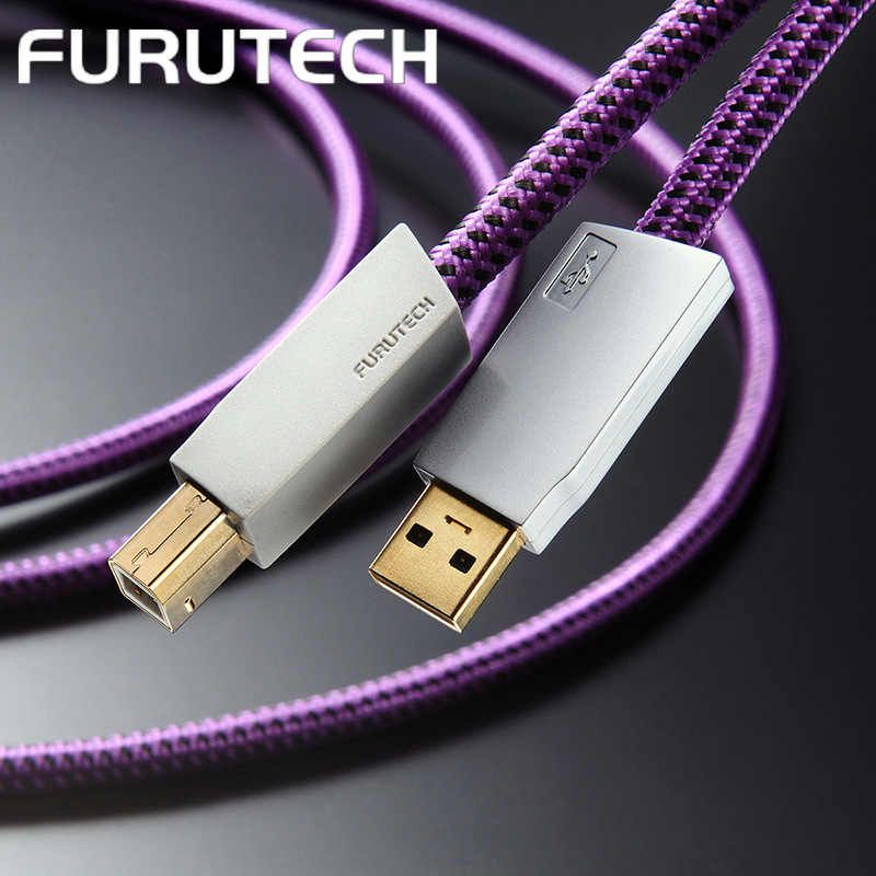 FurutechАудиокабельUSB2.0Type-A/USB2.0Type-B,1.2м,пурпурный