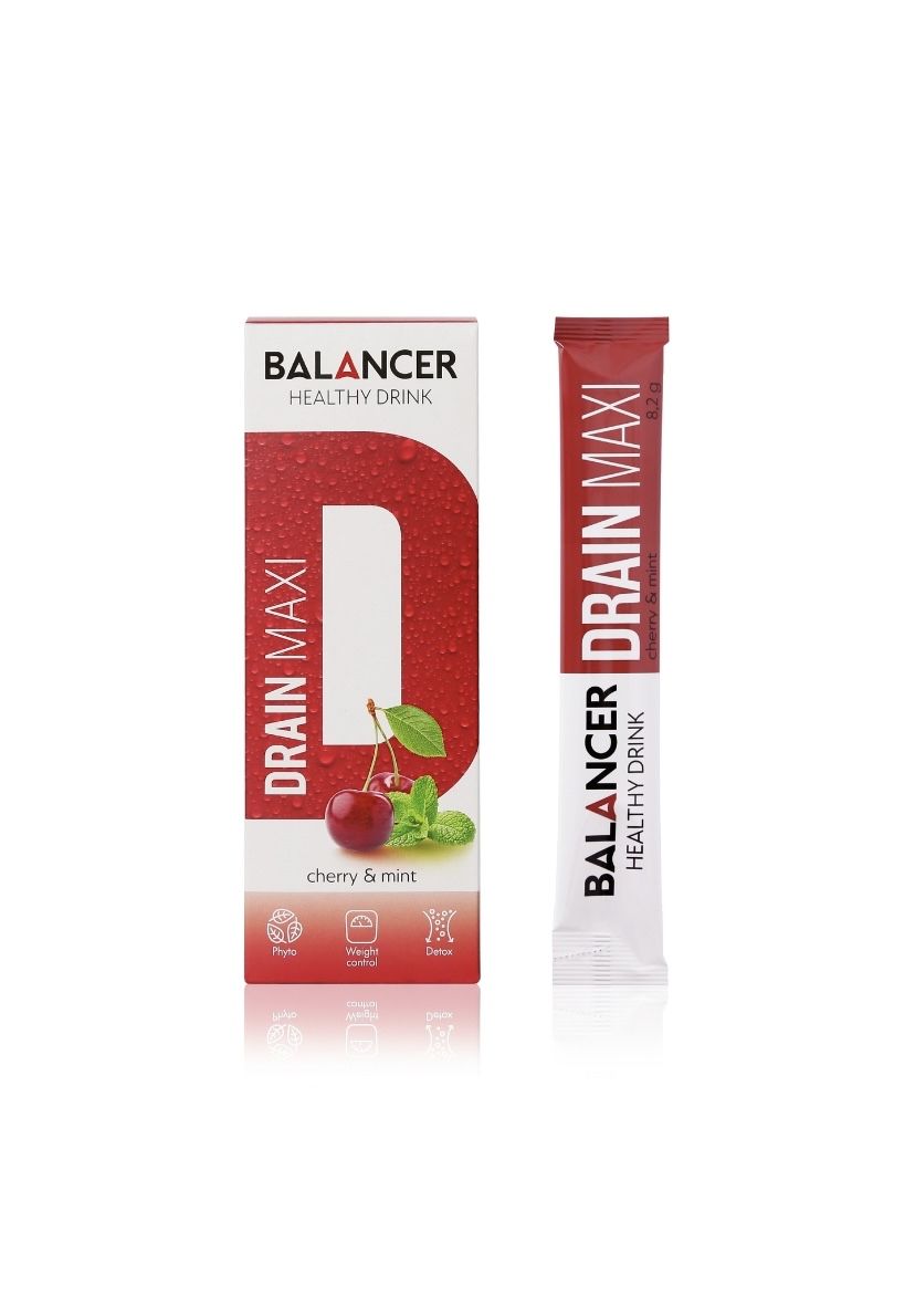 Очищающий и дренирующий напиток BALANCER DRAIN MAXI со вкусом Вишнямята , 10 шт.