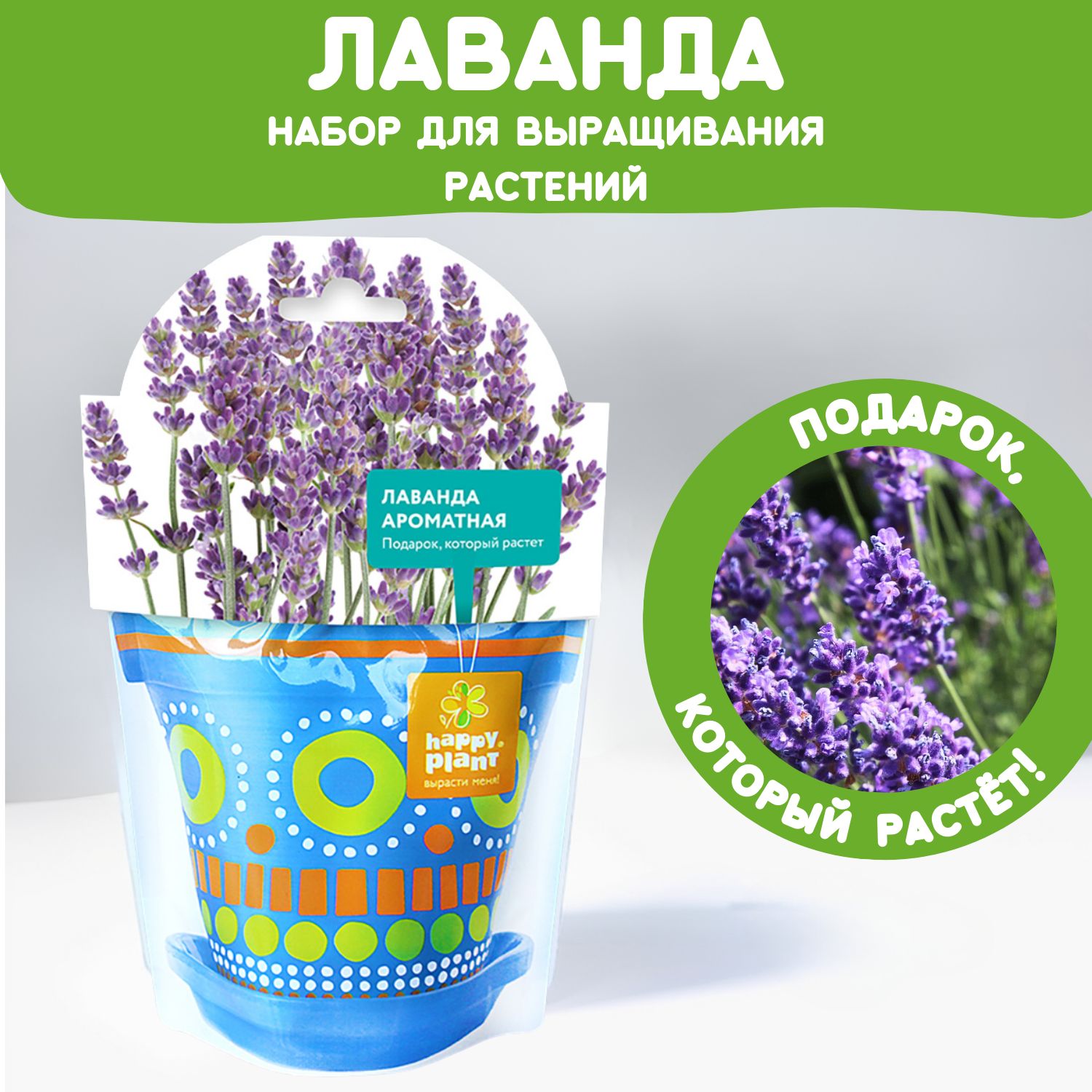 Набор для выращивания растений Happy Plant Лаванда ароматная