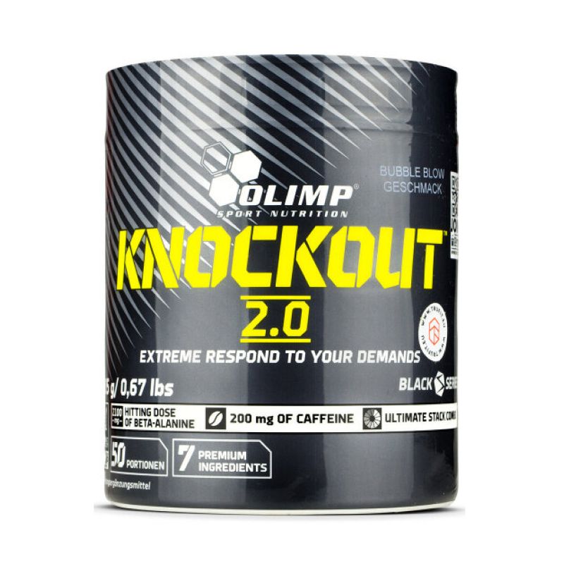 Предтренировочный комплекс Olimp Knockout 2.0, 305 г - бабл гам