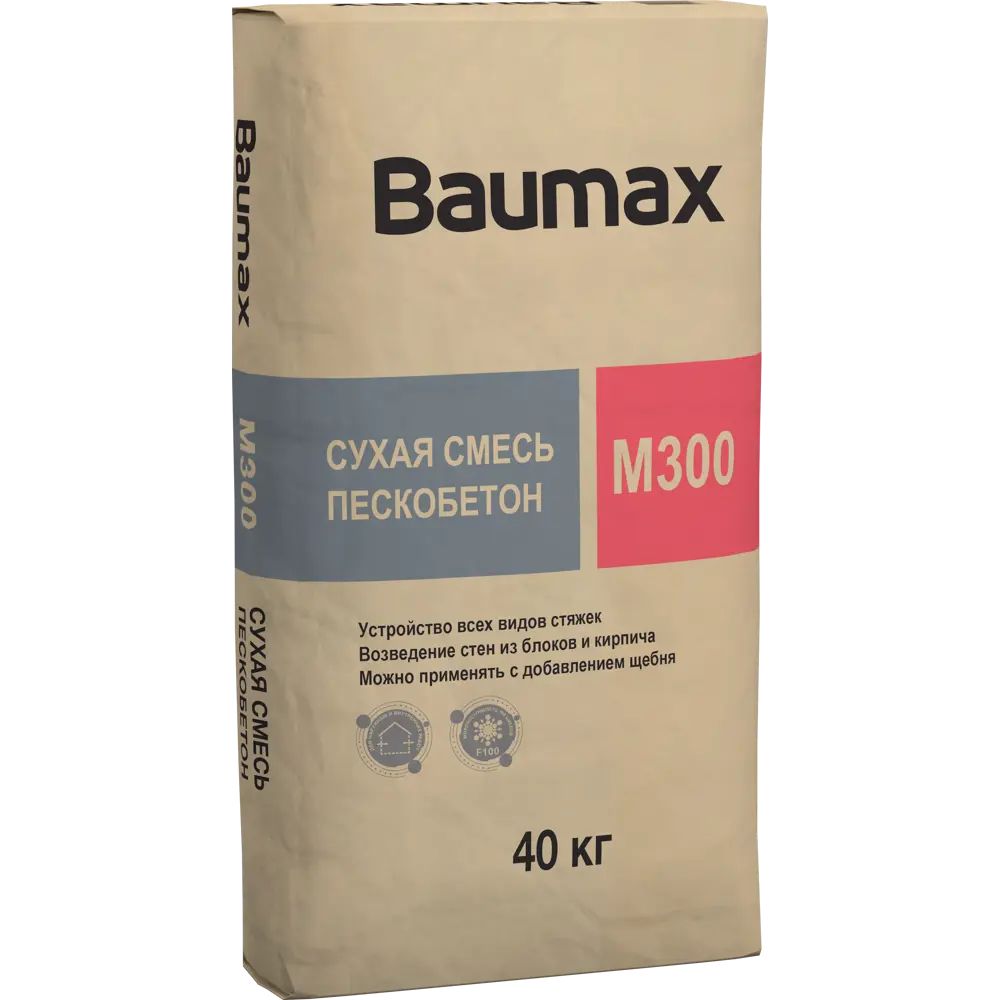 Пескобетон БАУМАКС (ЦПС) М300 Baumax 40 кг