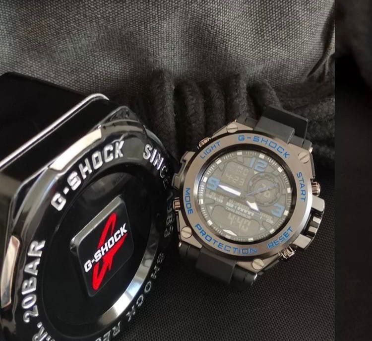 Casio Часы наручные Кварцевые Часы Мужские Casio G-Shock Серебристые