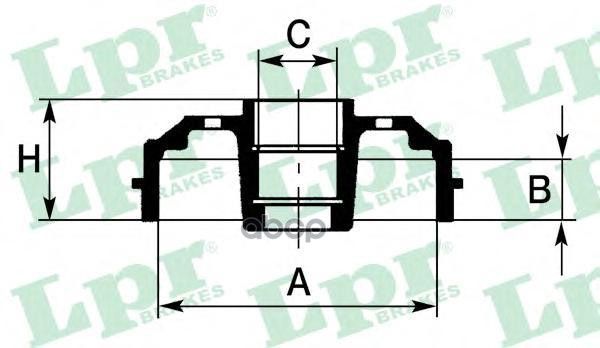 Барабан Тормозной Peugeot 206 98- С Подшипиком Lpr/AP арт. 7D0472C