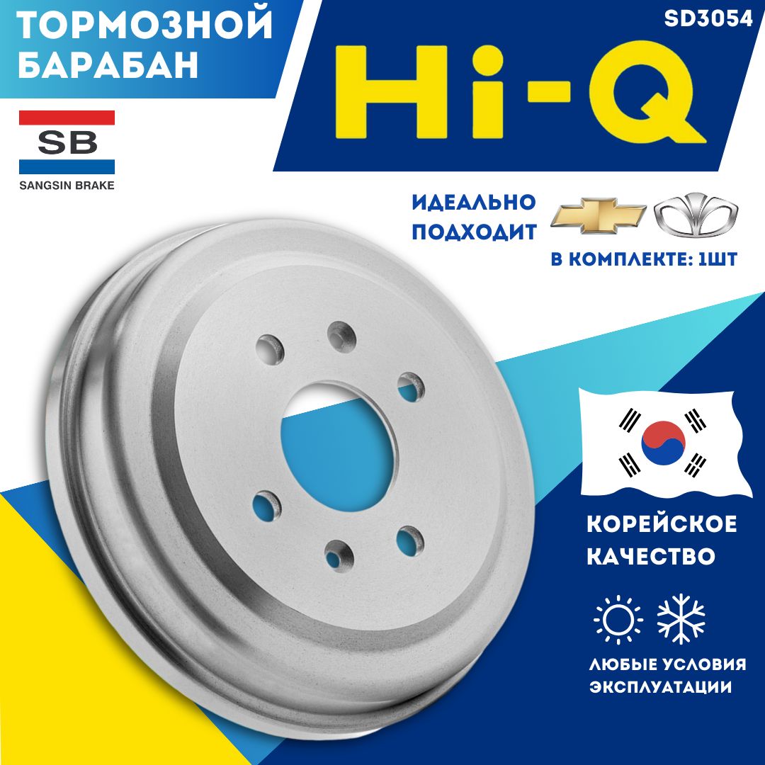 Тормозной Барабаны Шевроле Авео Т250 Т255 Chevrolet Aveo SD3054 OEM 96473233 96470999