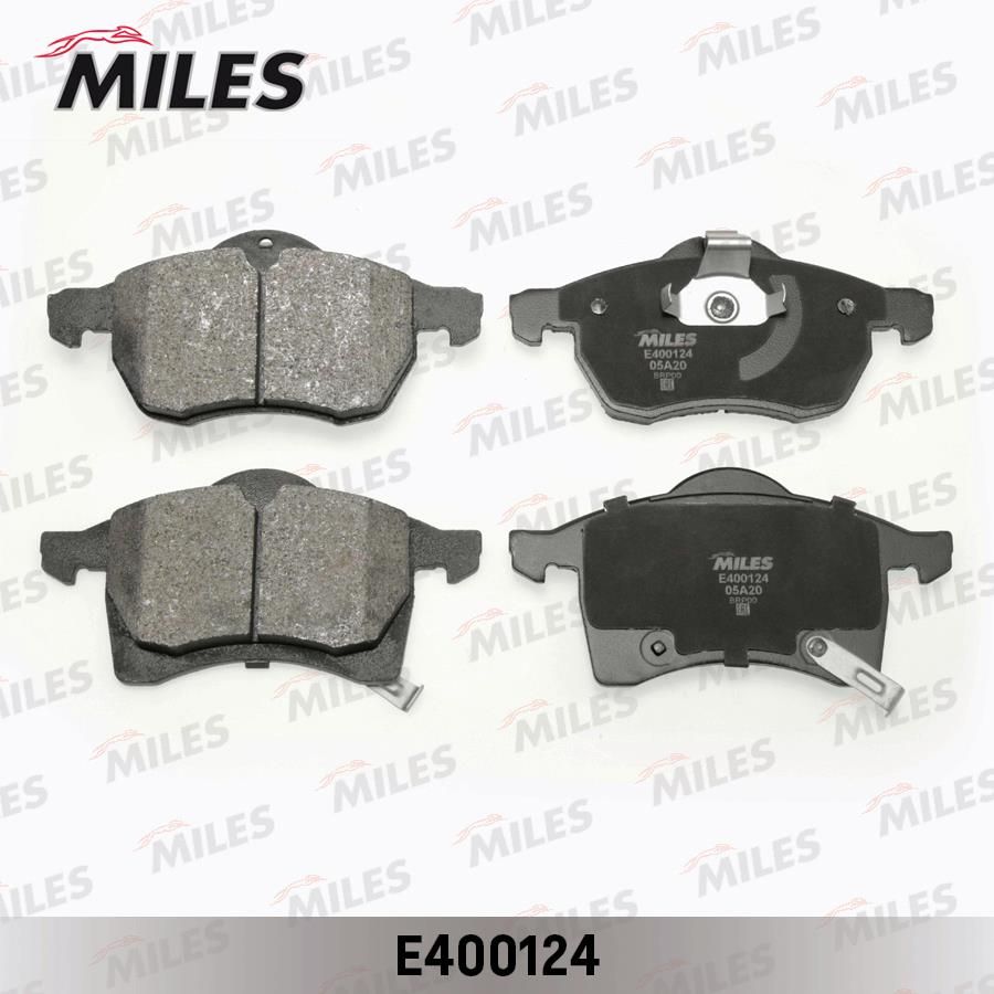 Колодки тормозные дисковые MILES для а/м OPEL ASTRA G 1.8-2.2 16v, ZAFIRA A, B 1.6, 1.8 передние, LowMetallic