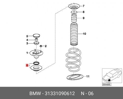 Подшип.опорный BMW X5 E53 1999-2006