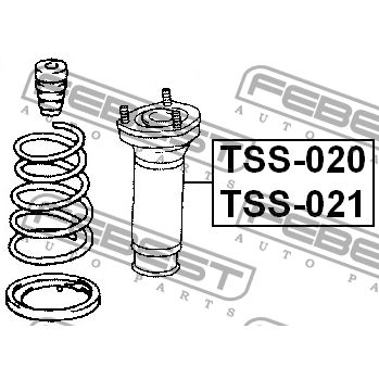 Опора амортизатора TOYOTA CAMRY GRACIA MCV2#,SXV2# 1996.12-2001.09 JP заднего правая FEBEST TSS-020