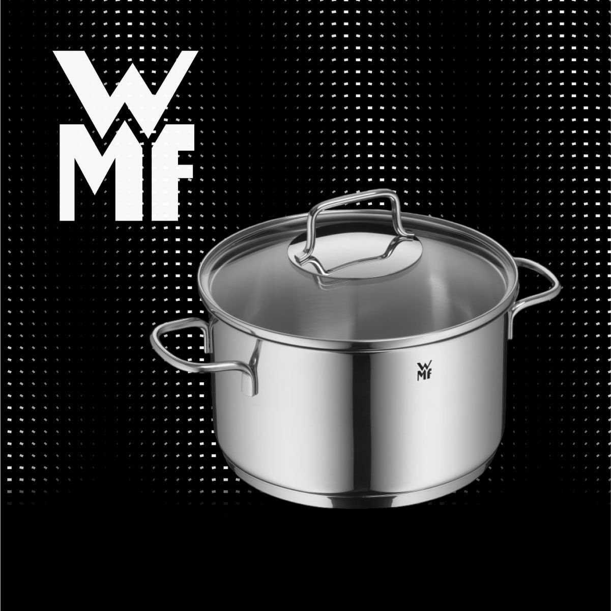 Кастрюля с крышкой WMF Astoria 20 см, для индукционных и других видов плит, из нержавеющей стали