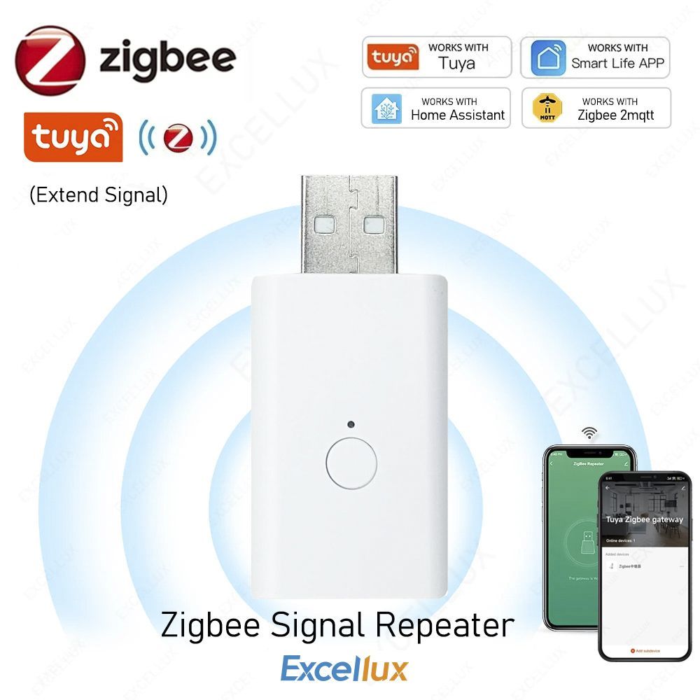 Усилитель сигнала для ZigBee 3.0 Repeater USB Extender,Tuya Smartlife,Zigbee Расширитель Ретранслятор сигнала