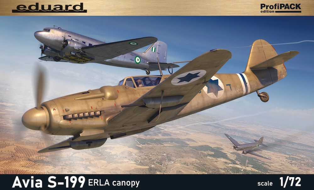 Сборная модель 1/72 Avia S-199 ERLA canopy ProfiPACK edition (Eduard kits)