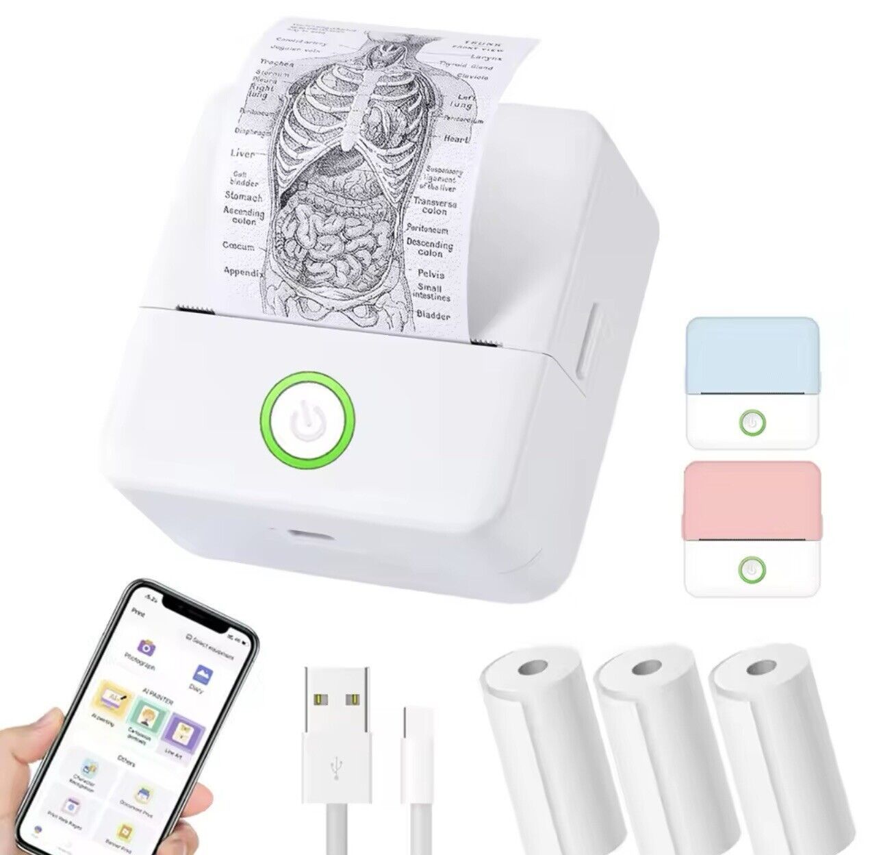 Tarzan Мини-принтер WZX6-20241080 термо, Монохромный