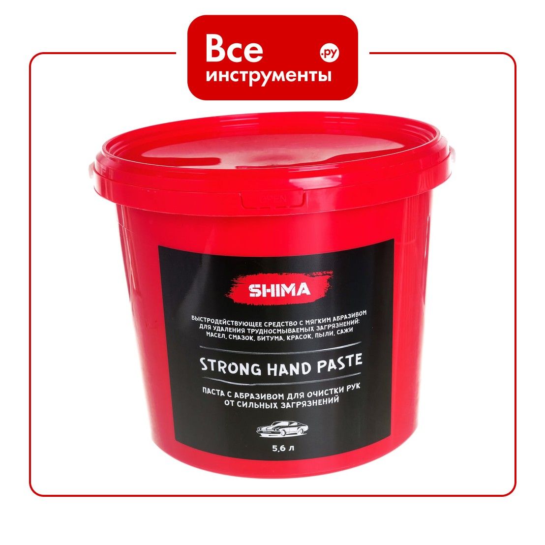 Паста с абразивом для очистки рук SHIMA DETAILER STRONG HAND PASTE 5.6 л 4603740920452