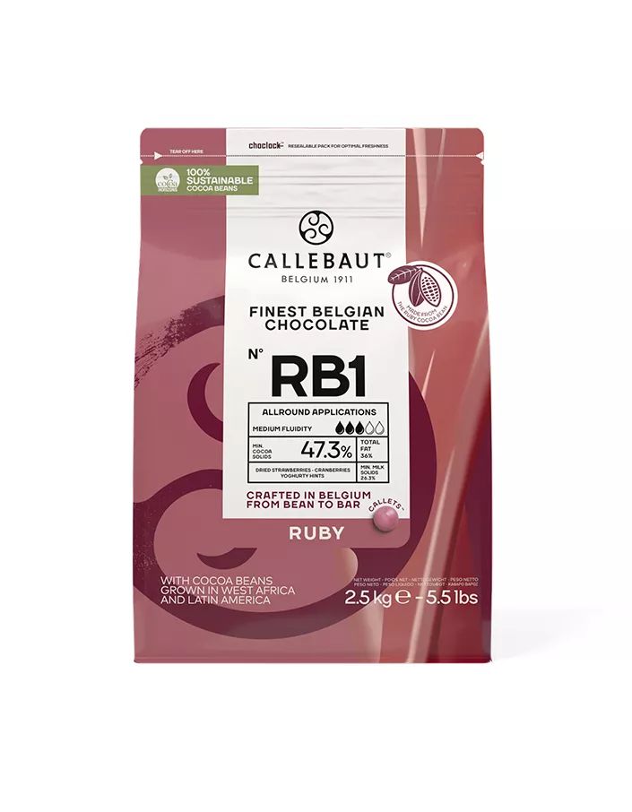 Callebaut Шоколад Ruby 2,5 кг