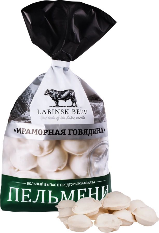 Пельмени АГРОКОМПЛЕКС Labinsk Beef Мраморная говядина, категория Б, 800г - 2 шт.