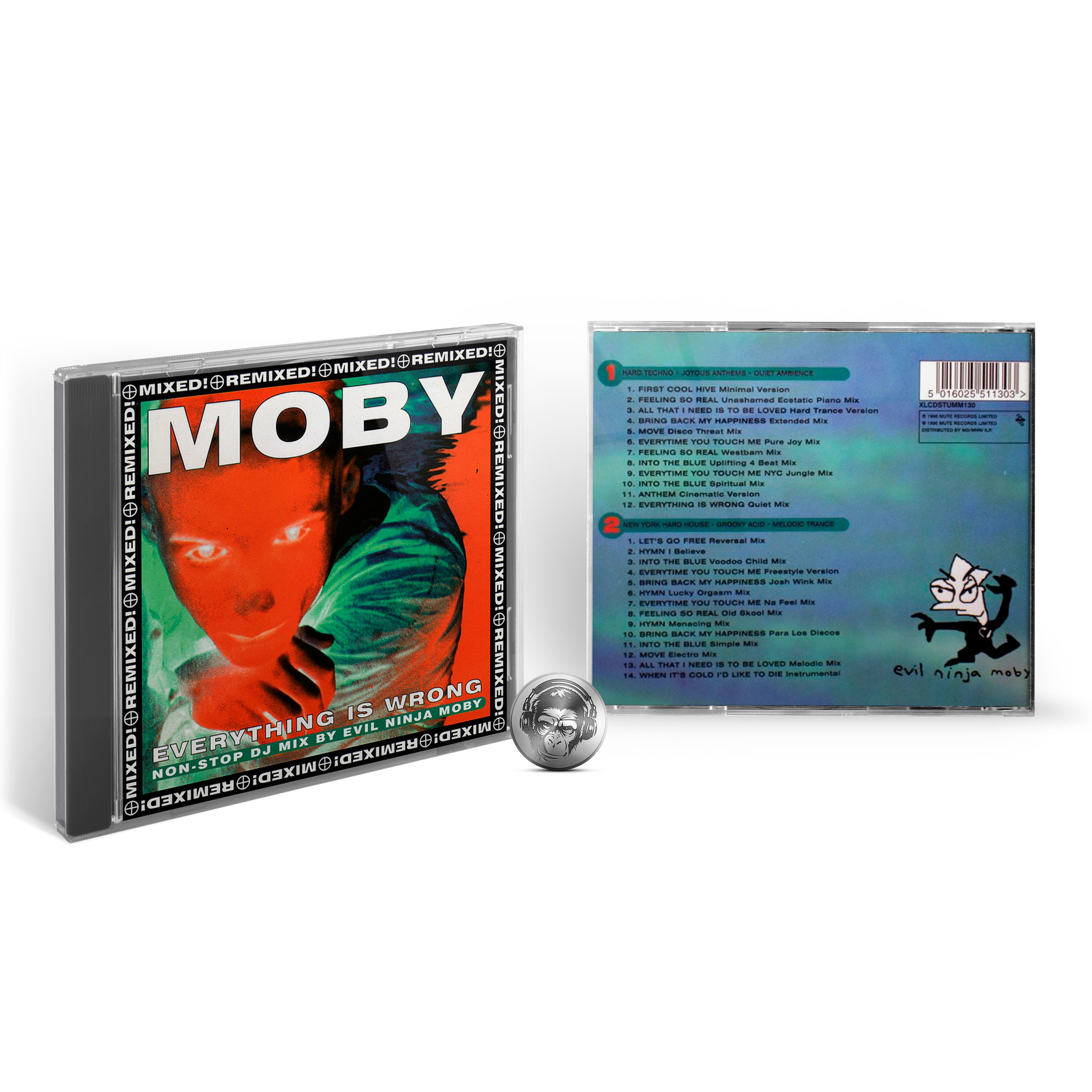 Музыкальный диск Moby - Everything Is Wrong (2CD) 1996 Mute Jewel