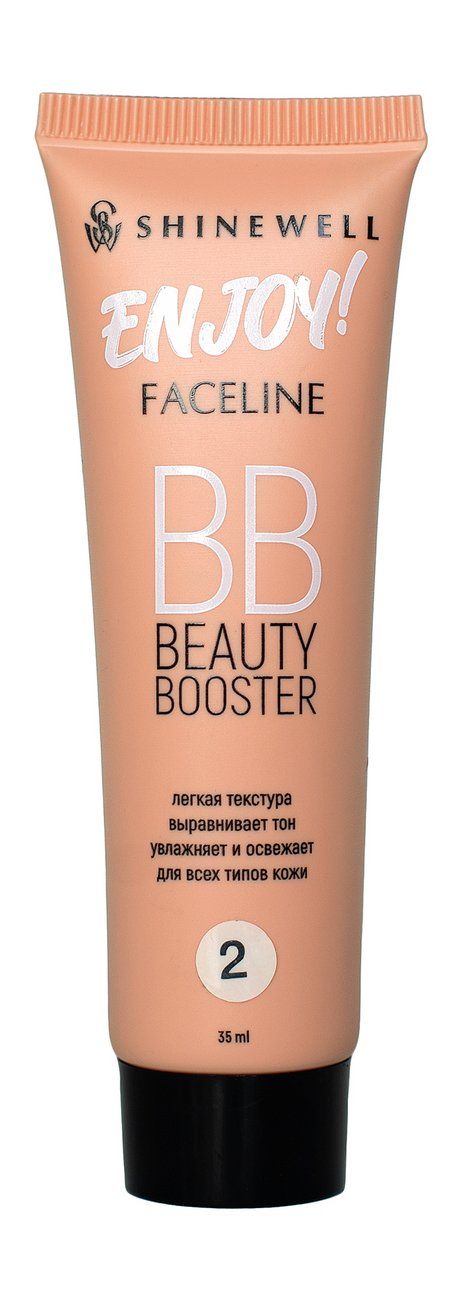 SHINEWELL Тональный BB крем BB Beauty Booster, 35 мл, 02 натуральный