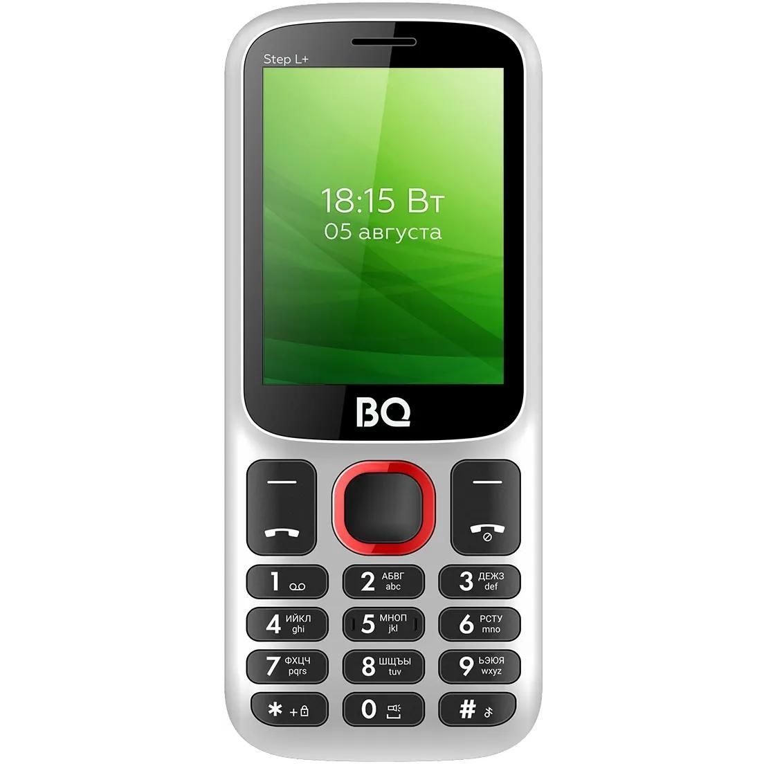 Мобильный телефон BQ 2440 Step L+ White/Red, 2 mini-SIM карты, аккумулятор 800 мАч, без камеры