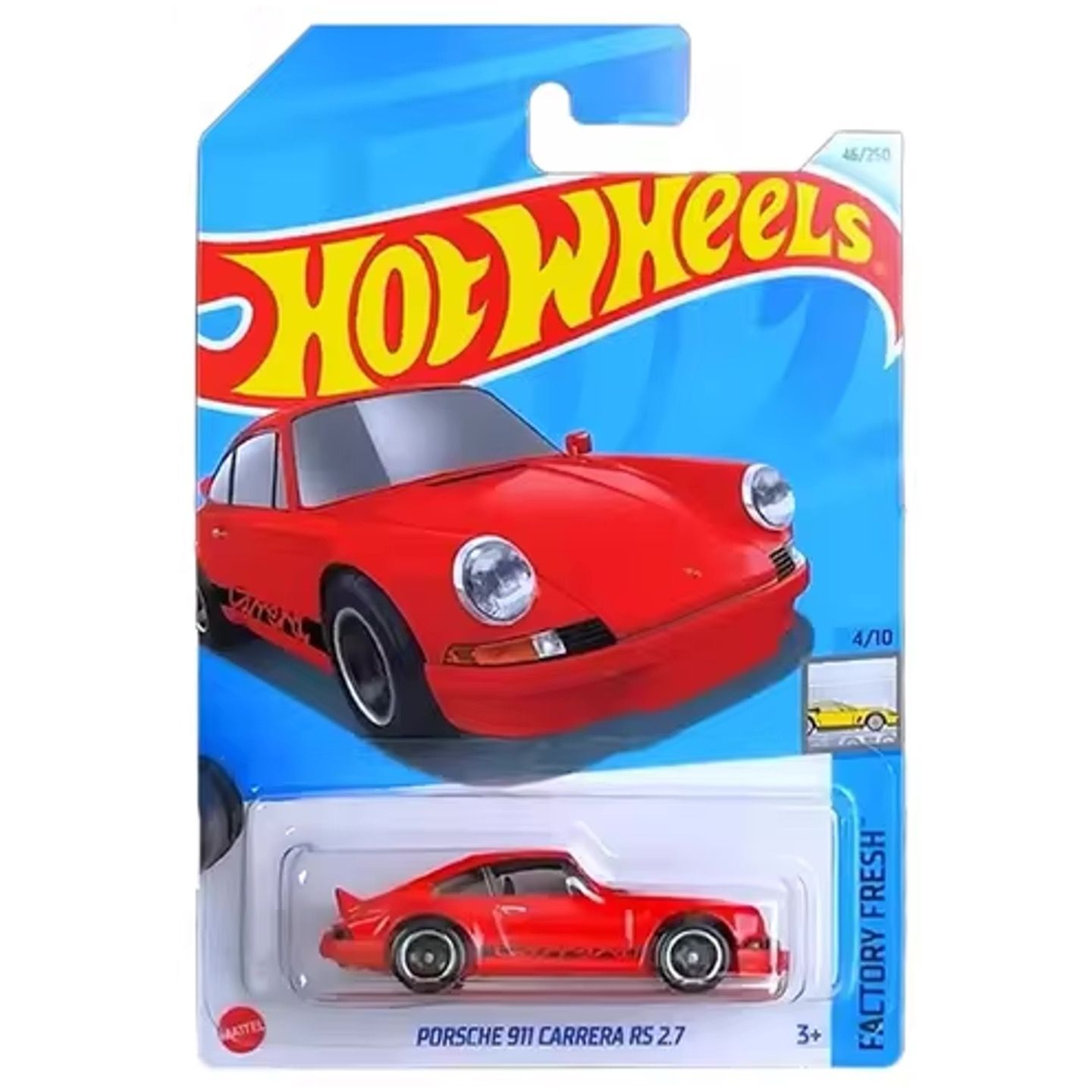 HTD08 Hot Wheels машинка металлическая игрушка коллекционная масштабная модель Porsche 911 Carrera RS 2.7 Кейс 2024