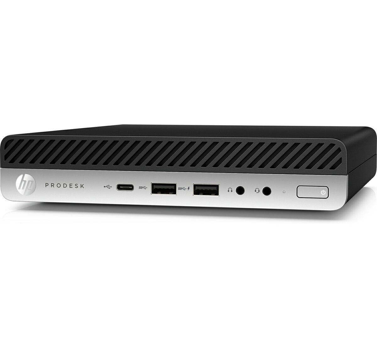 HP Мини-ПК HP EliteDesk 400 G5 DM (Intel Core i5-8500T, RAM 8 ГБ, SSD 256 ГБ, Intel UHD Graphics 630, Windows 10 Pro), черный