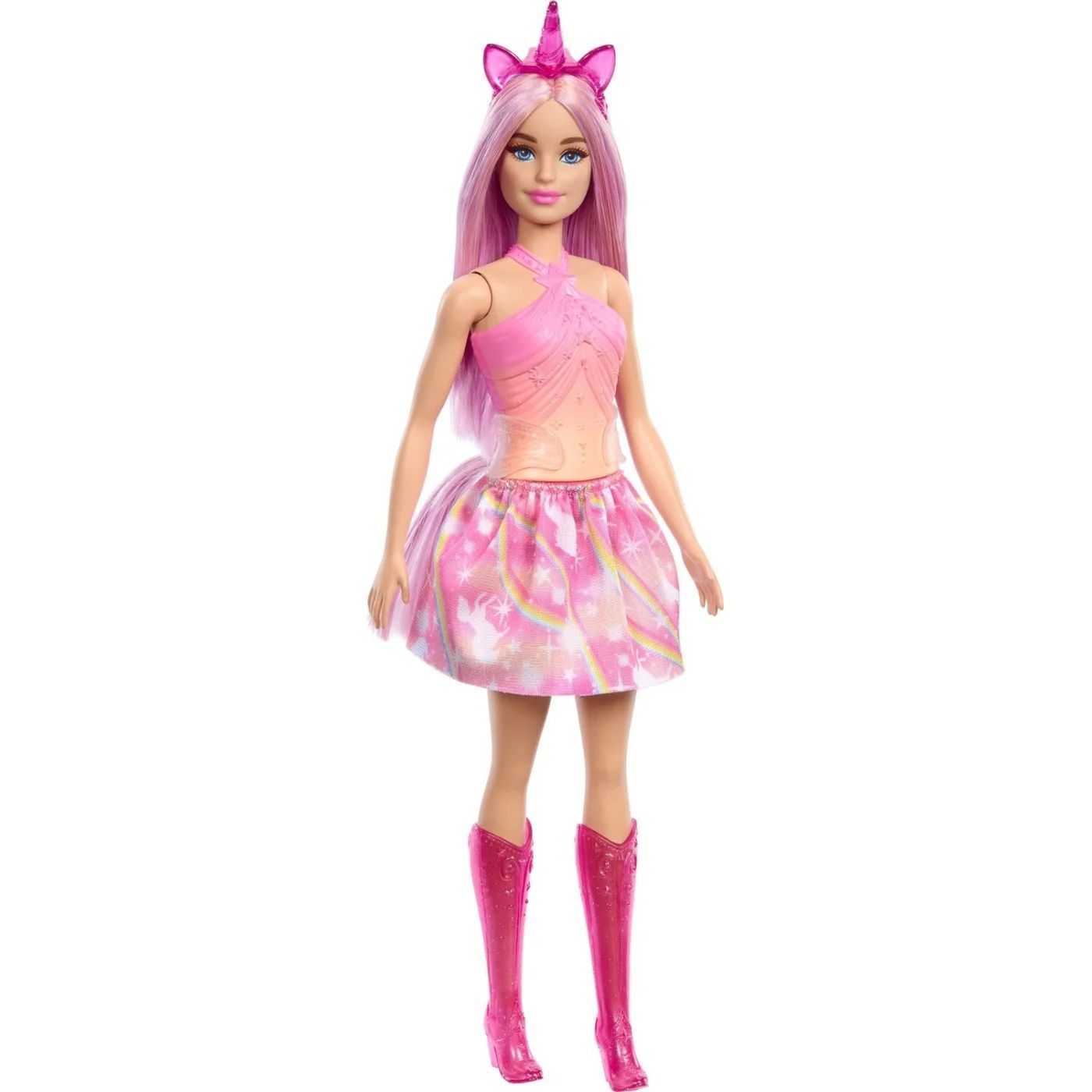 Кукла Barbie Fashionistas Dreamtopia "Кукла Барби Единорог с длинными розовыми волосами", HRR13