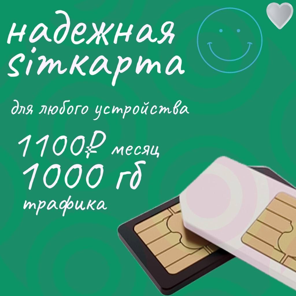 SIM-карта Симкарта Мегафон с бесплатной раздачей (Вся Россия)