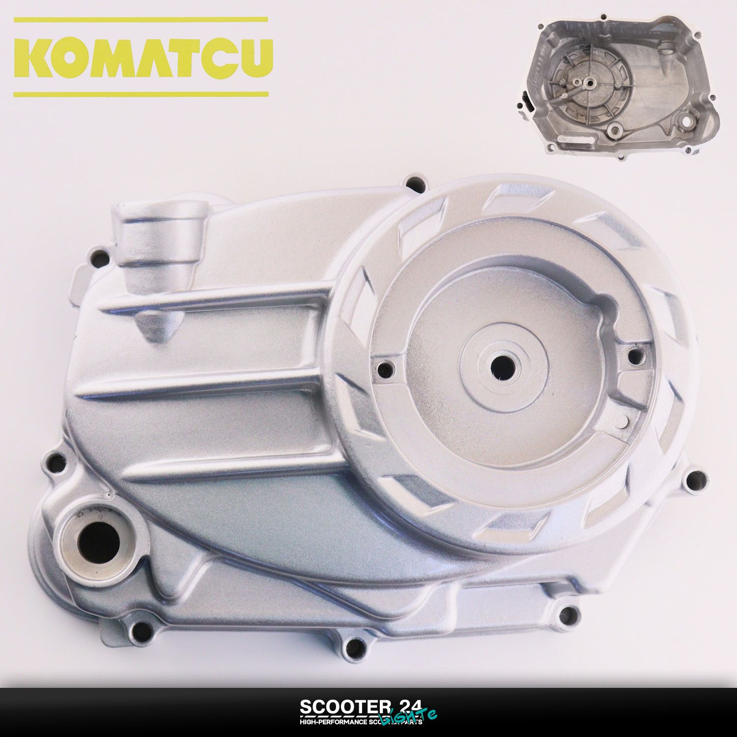 Крышка сцепления (правая) на мопед Active / Актив (152FMH) картера для питбайка "KOMATCU"