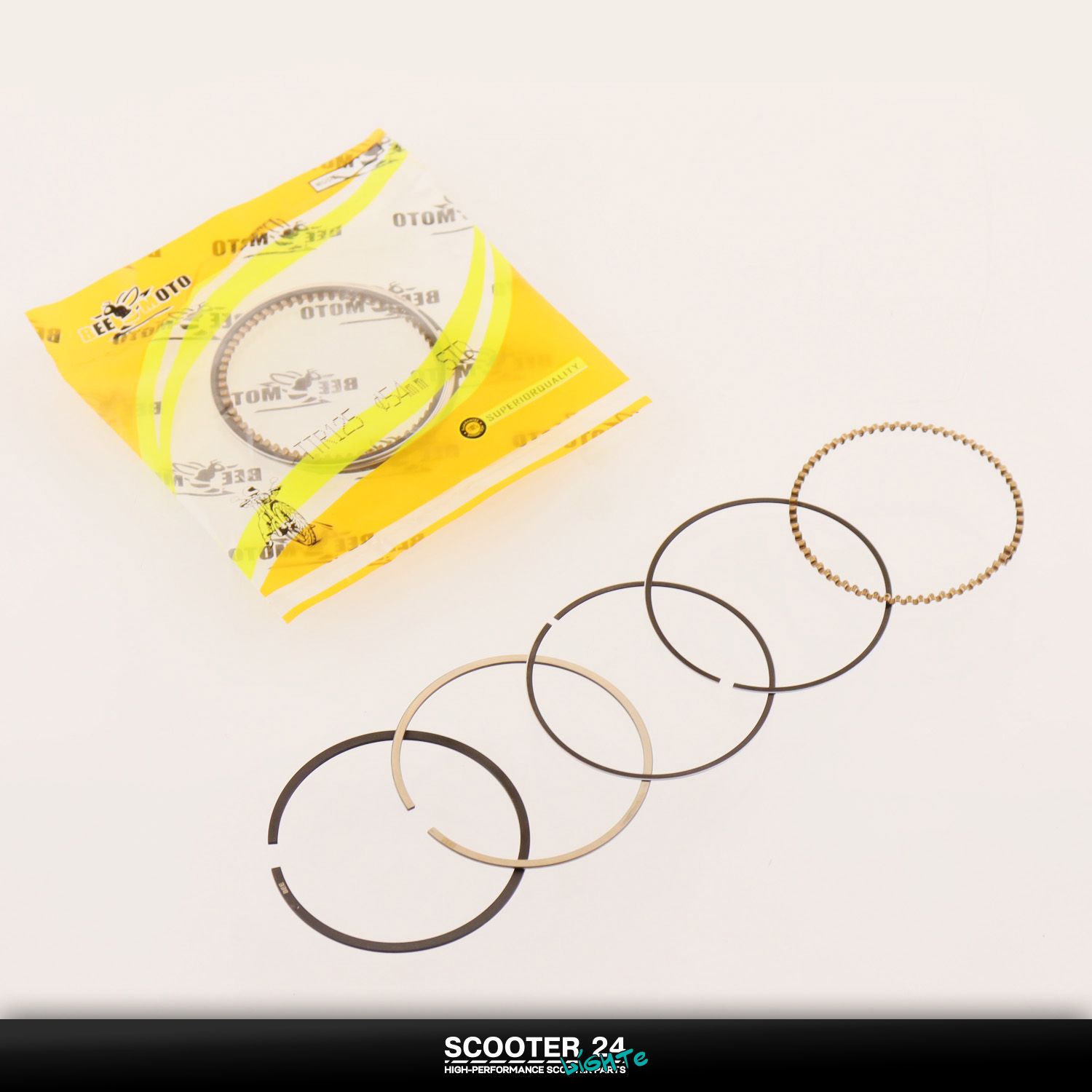 Кольца 154FMI на мопед и питбайк TTR125 / Ирбис ТТР 125 кубов .STD ( 54 /00) стандартные