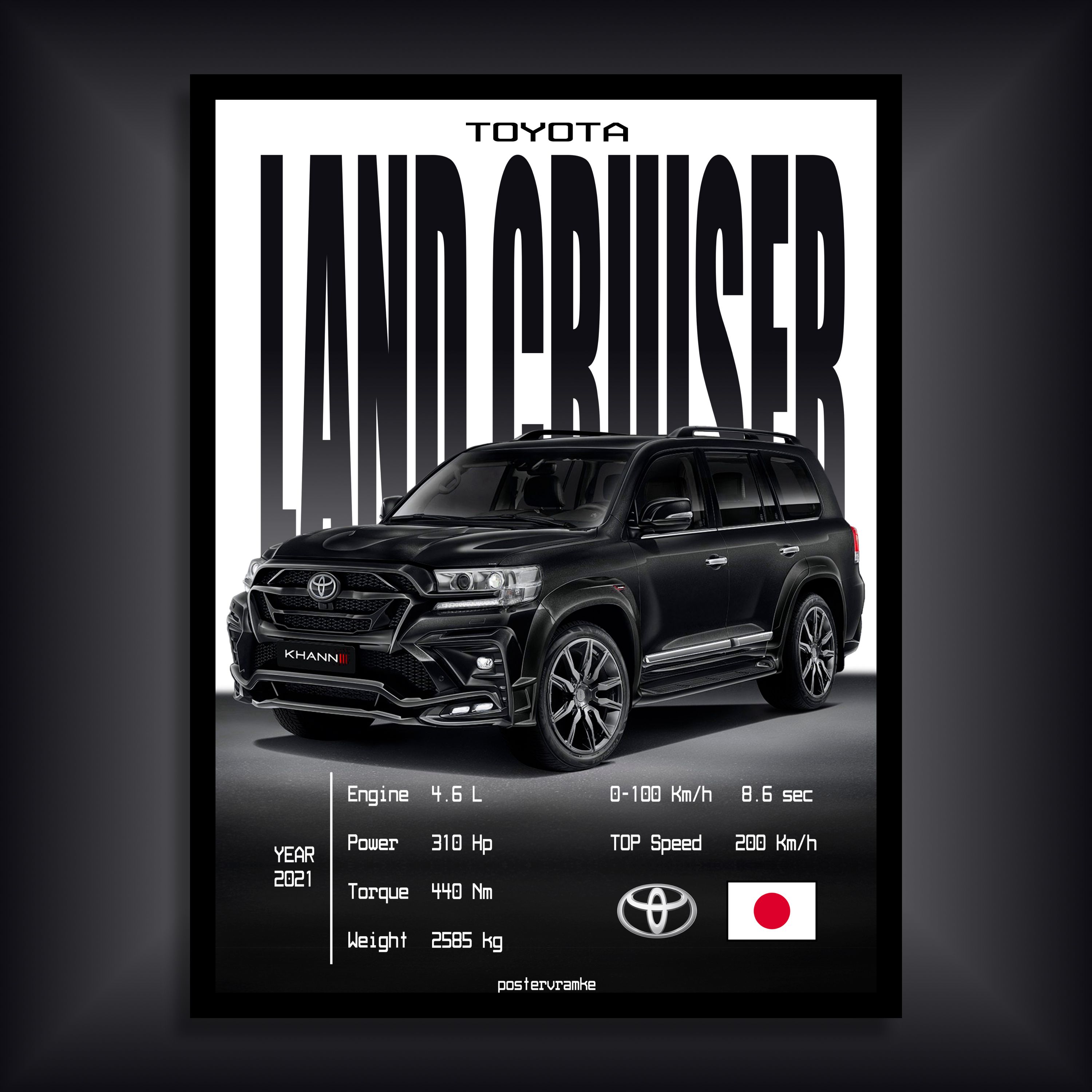 Автомобильный постер Toyota Land Cruiser 200