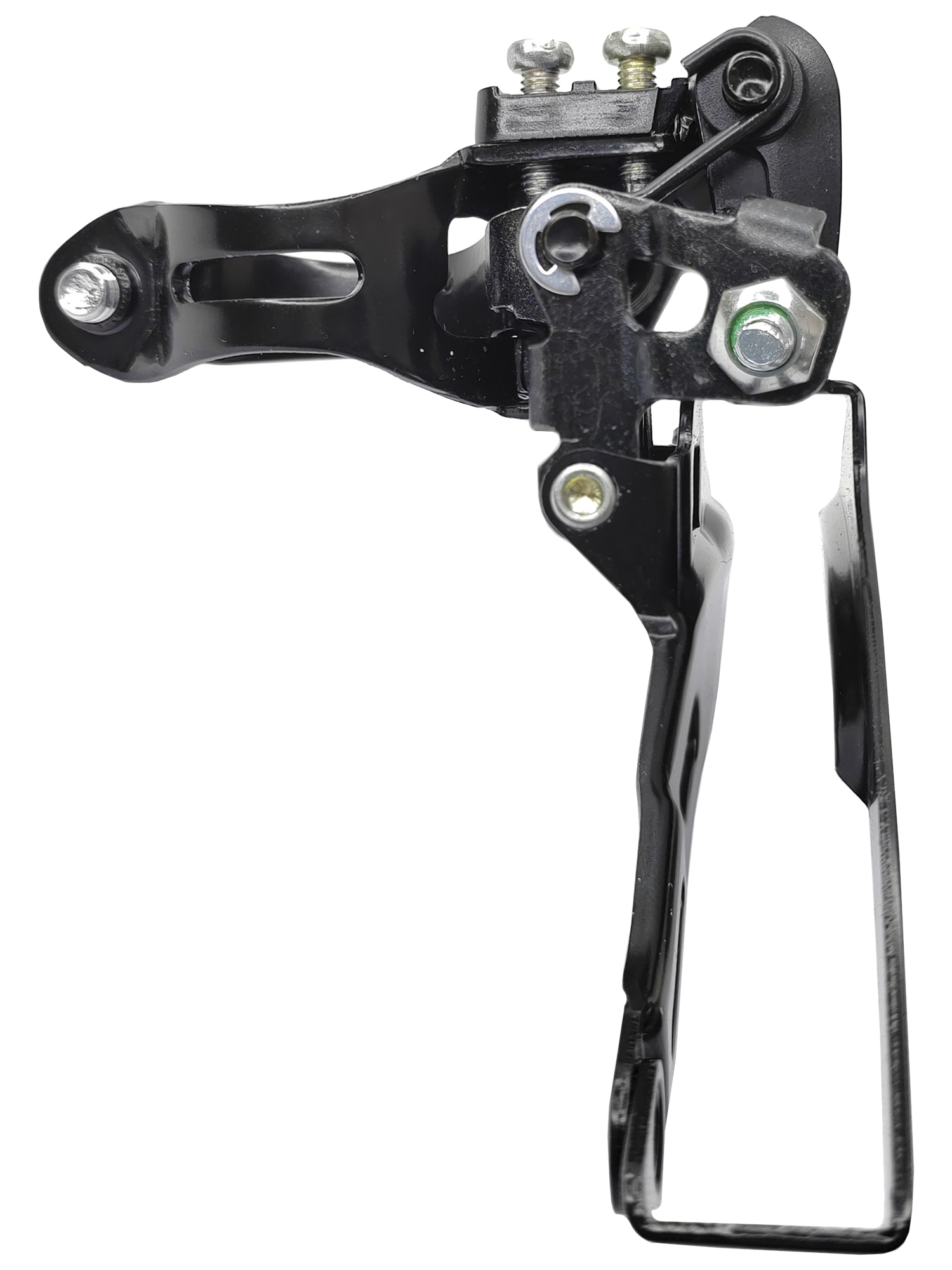 Shimano Переключатель скоростей для велосипеда передний FD-TZ500, верхняя тяга, хомут 31.8 мм, макс звезда 42Т, черный — Товары для велоспорта — фото 3