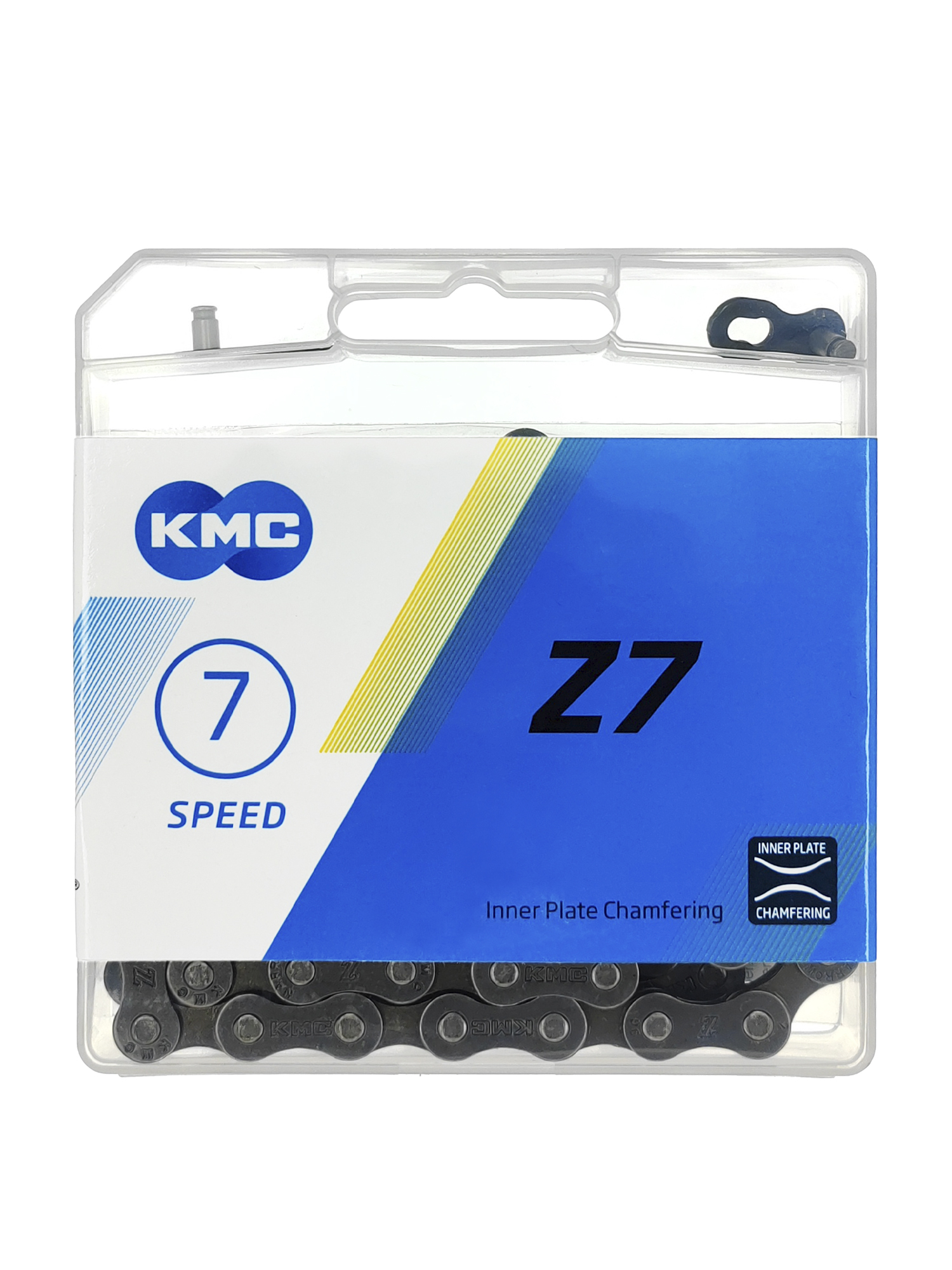 YBN Цепь для велосипеда KMC Z7, 6-7 скоростей, 116 звеньев, 1/2"x3/32", замок цепи — Товары для велоспорта — фото 3