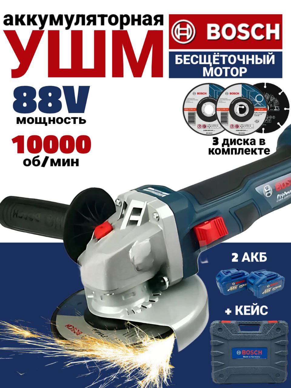 Болгаркааккумуляторнаявкейсе,углошлифовальнаямашина,шлифмашина,плиткорезэлектрический,УШМаккумуляторная