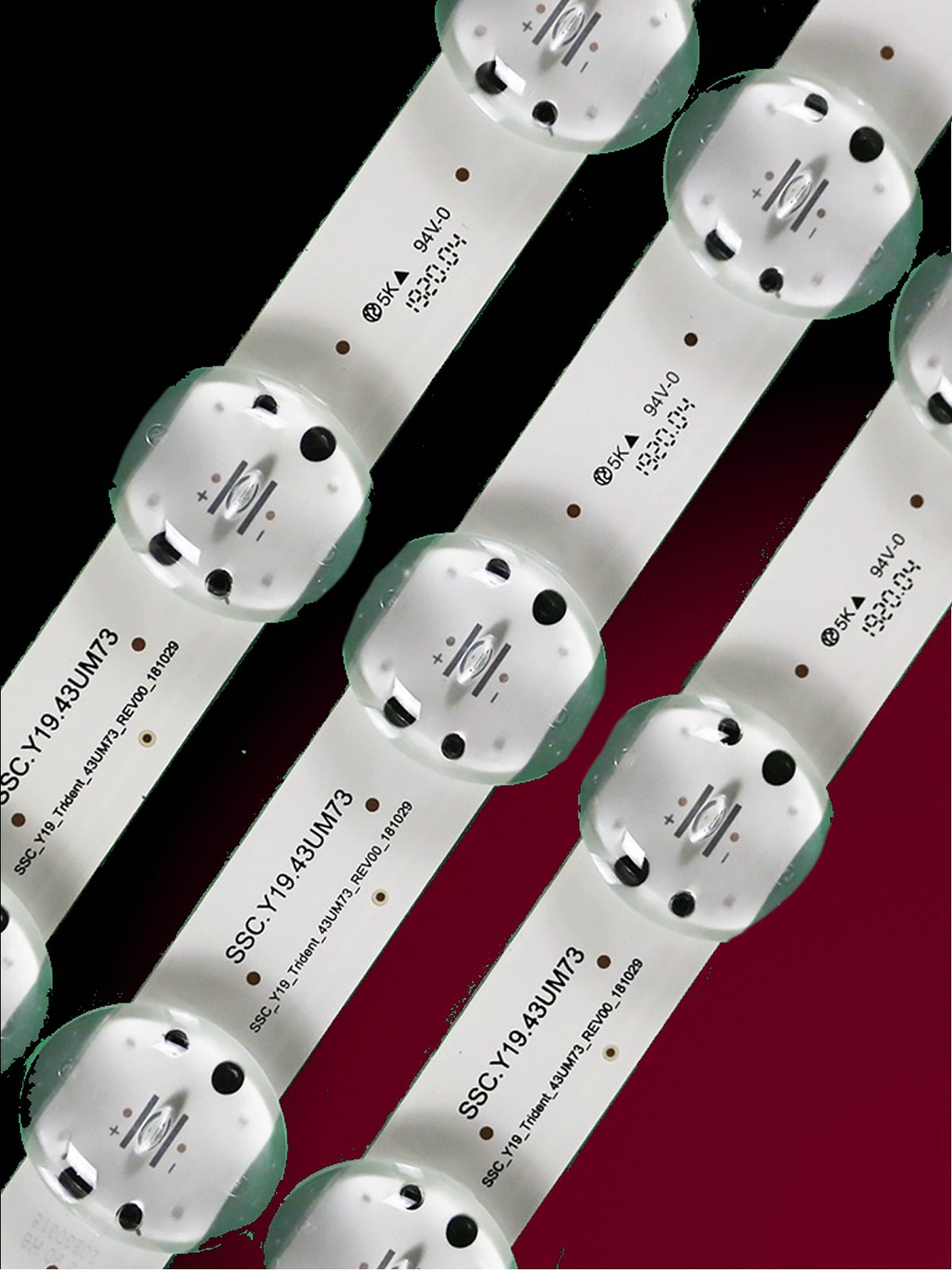 Подсветка для LG 43UN70006LA, 43UM7490PLC, 43UM7450PLA, 43UM7300PLB, 43UN74006LA, 43UN73906LE, 43UN73006LC; SSC Y19 TRIDENT 43UM73