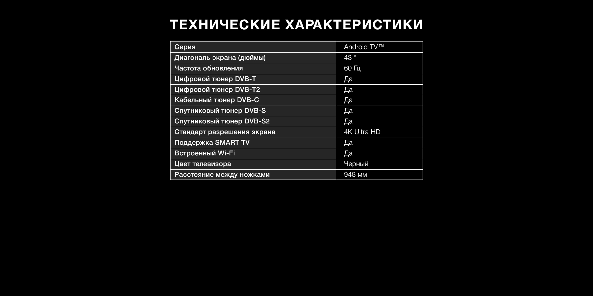 Hyundai Телевизор H-LED43BU7006 43