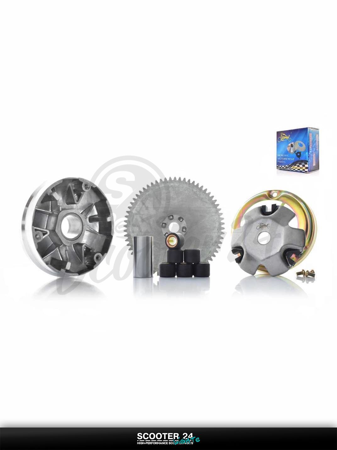 Вариатор передний на скутер Honda Dio Af - 18 / Хонда Дио и Такт с тонким валом 12 мм вал 12 мм +палец, щека "LIPAI"