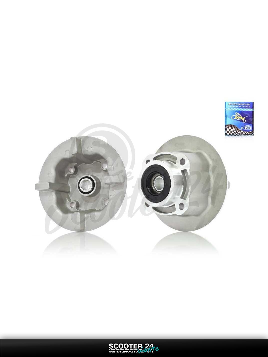 Демпфер заднего колеса на китайский мотоцикл с двигателем Zongshen ZS125/150 в сборе "LIPAI"