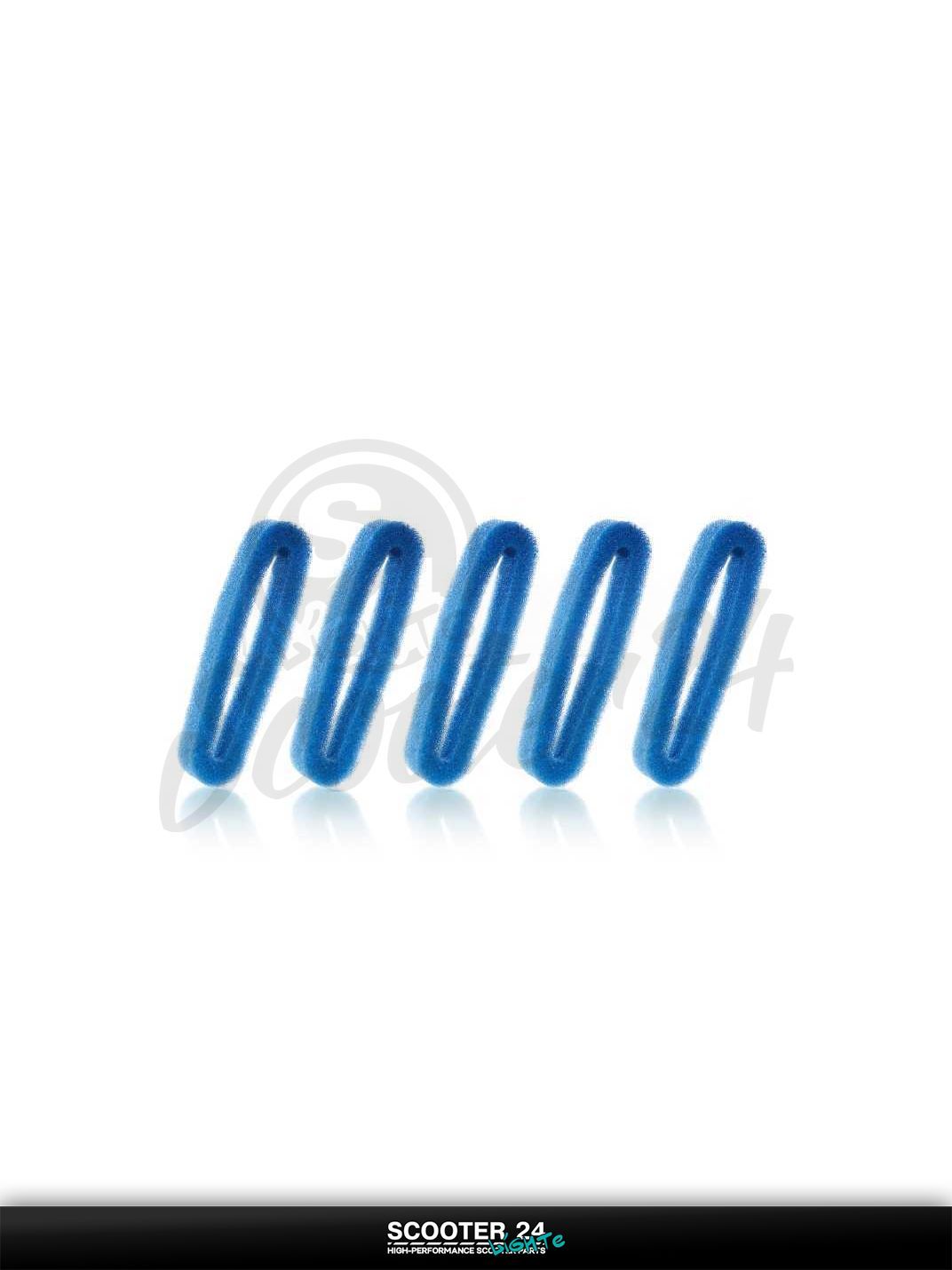 Фильтр воздушный мото косы круглый, поролон, с пропиткой, синий 5шт