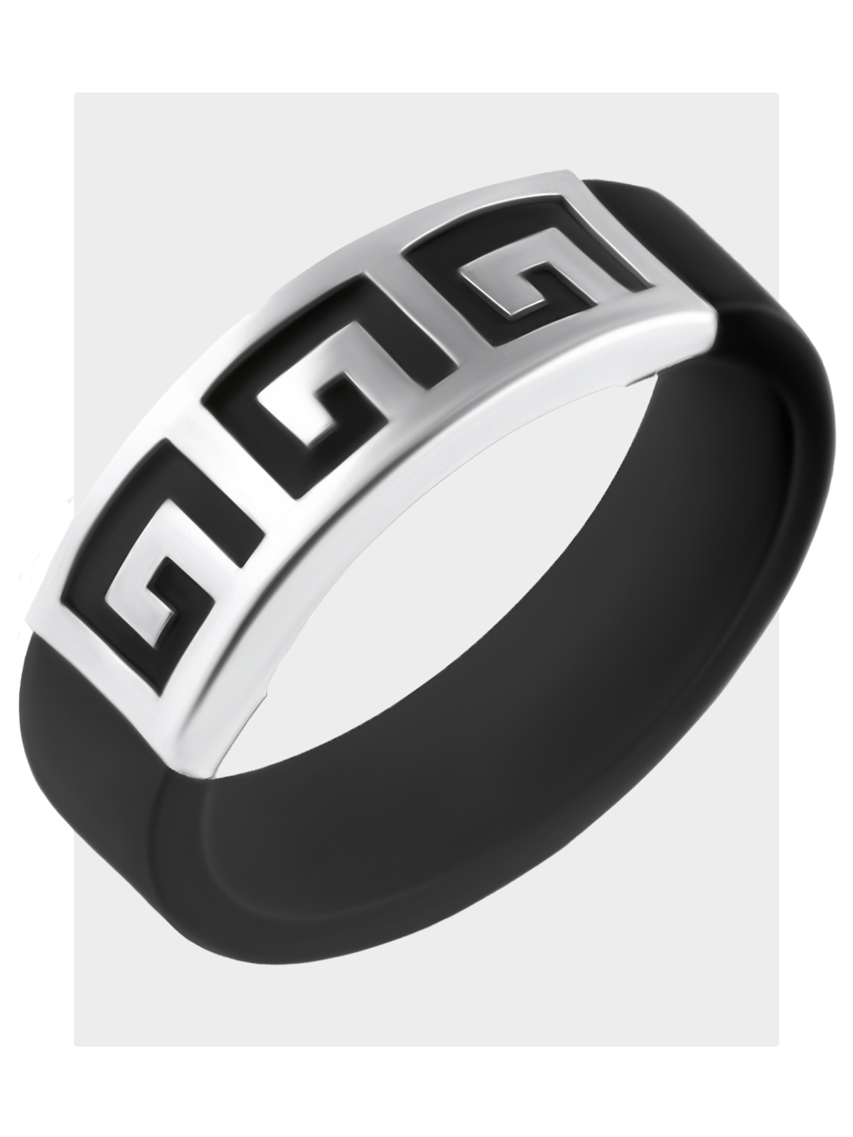 Каучуковое кольцо серебро 925