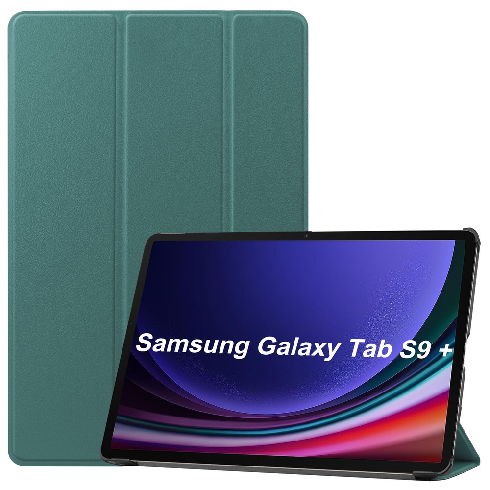 Чехол для Samsung Galaxy Tab S9+ / S9+ FE 12.4" (2023) зеленый #1