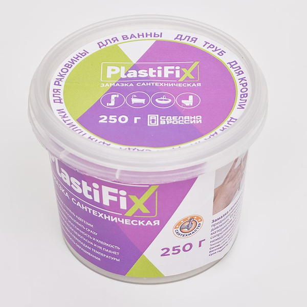 Замазка сантехническая, банка 250г. PlastiFix - купить в интернет ...